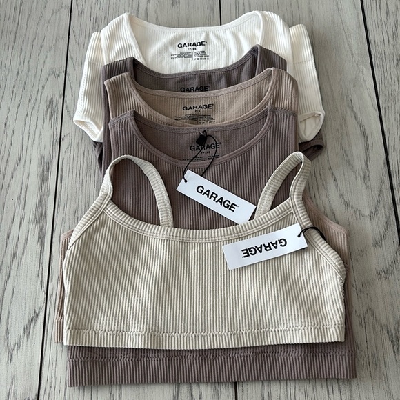 Garage Tops - Garage Bundle , 9 items, ivory, brown, beige, / size: XS /smalls